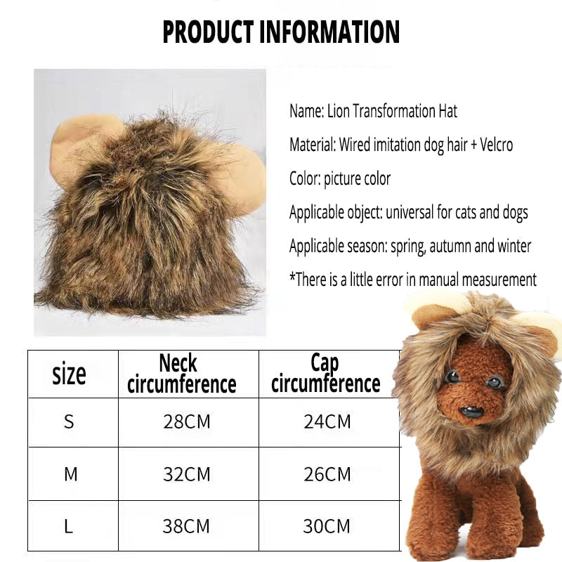 Lion Mane Pet. Costume